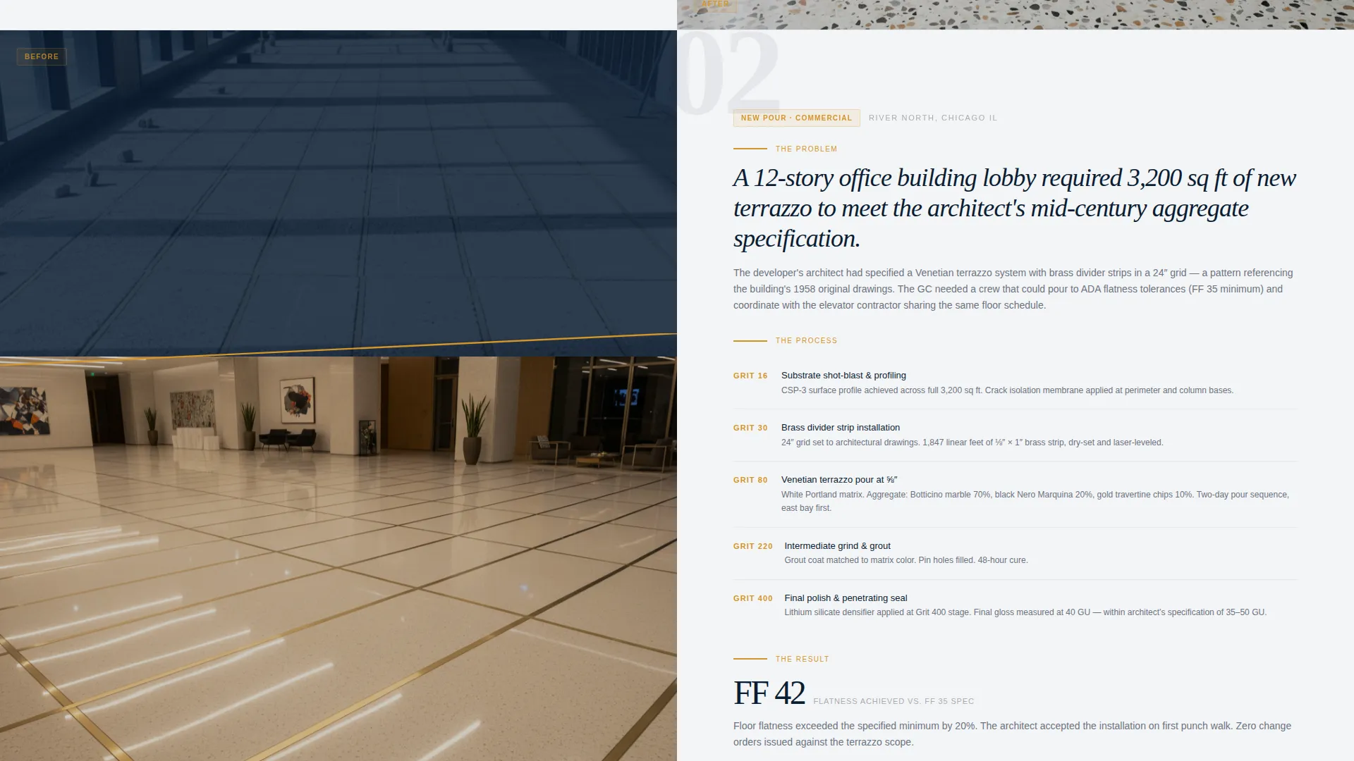 Terrazzo Worker Business Portfolio Website Template