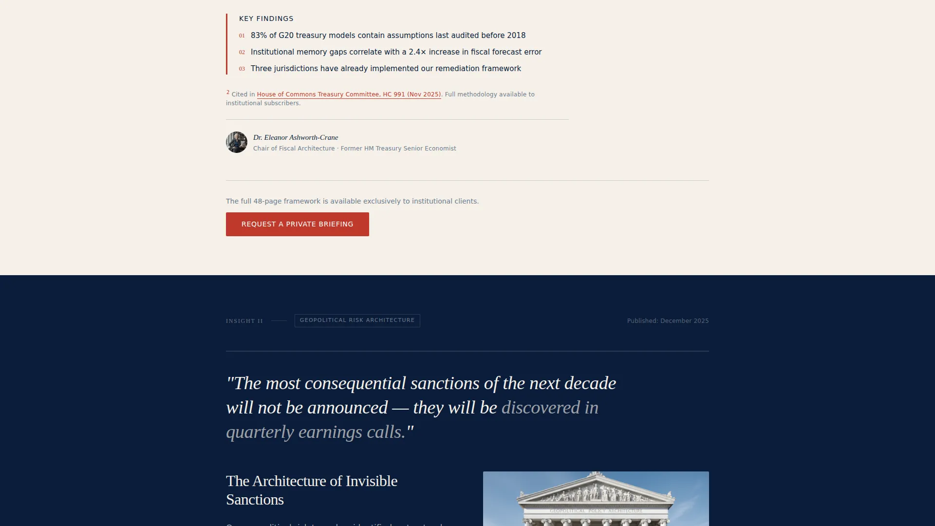 Research & Analytics Firm Booking Website Template