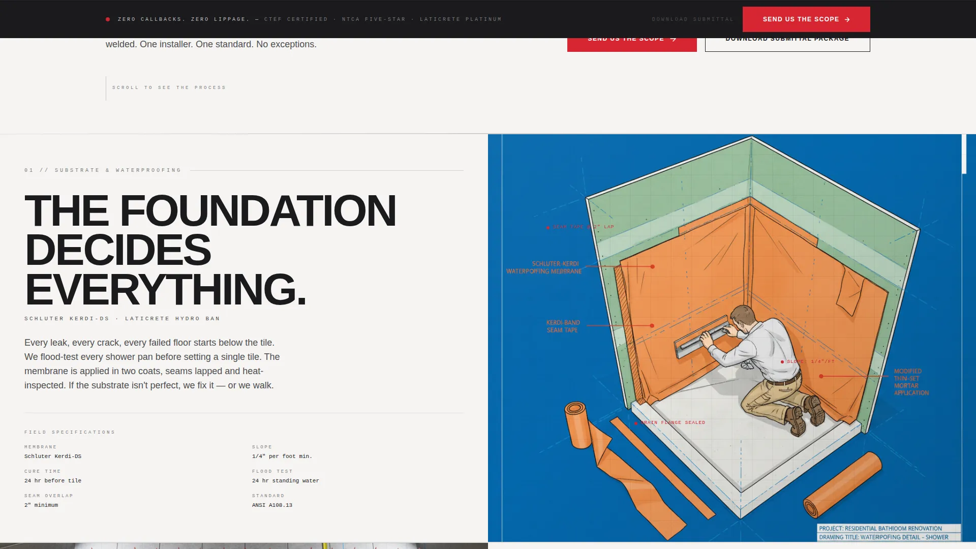 Tile Setter Business Blog Website Template