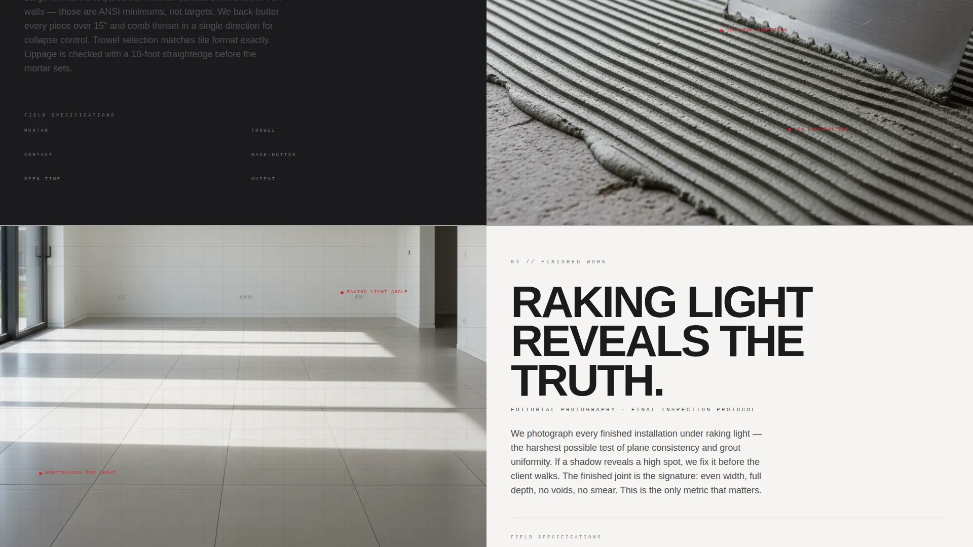 Tile Setter Business Blog Website Template