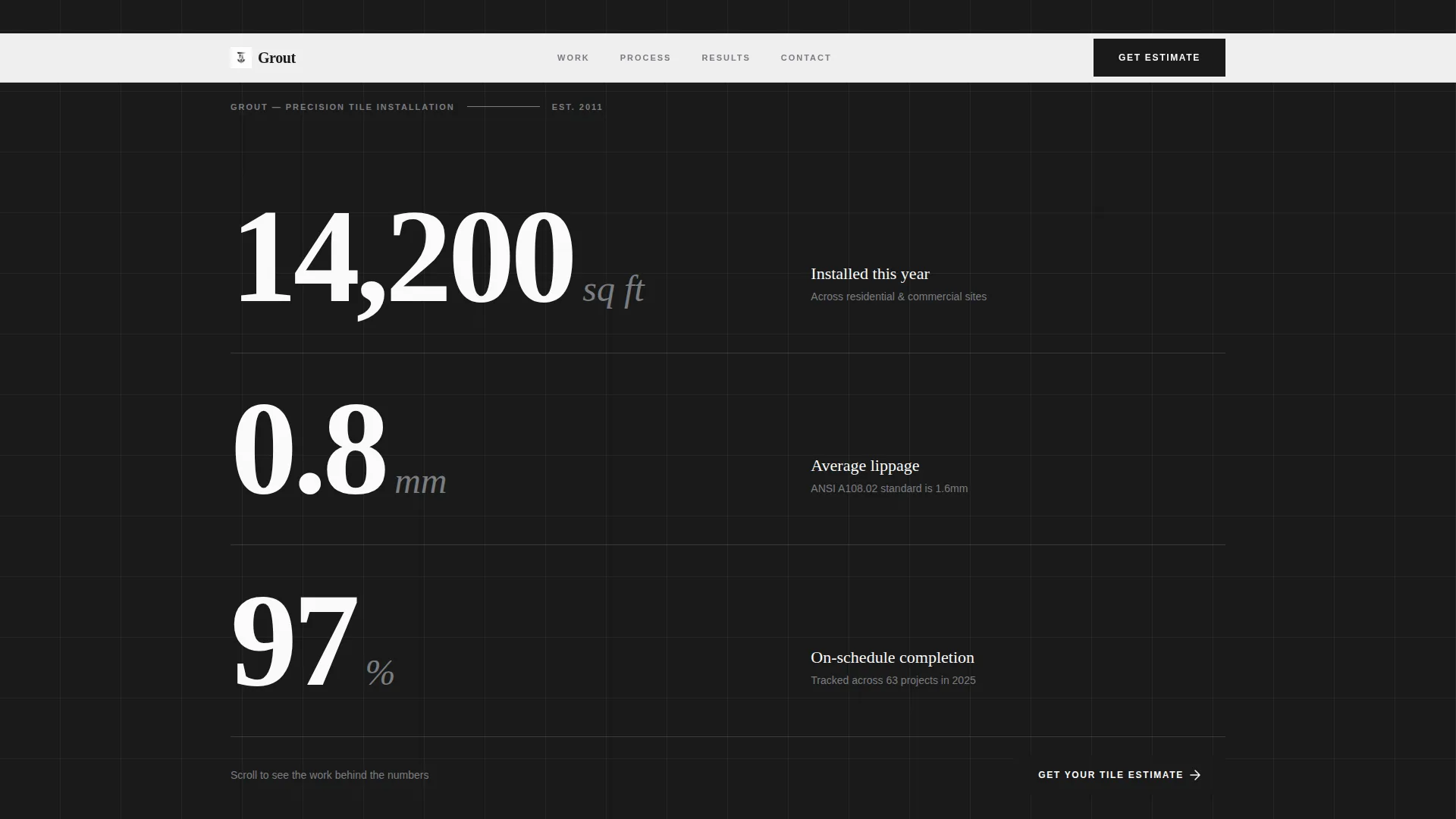 Precision Tile Setter Landing Page Template