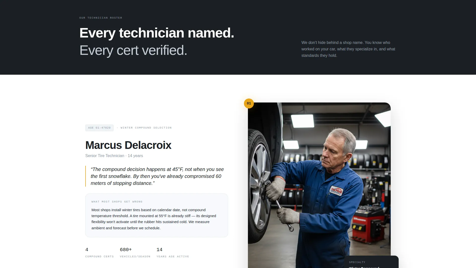 Seasonal Tire Shop Landing Page Template