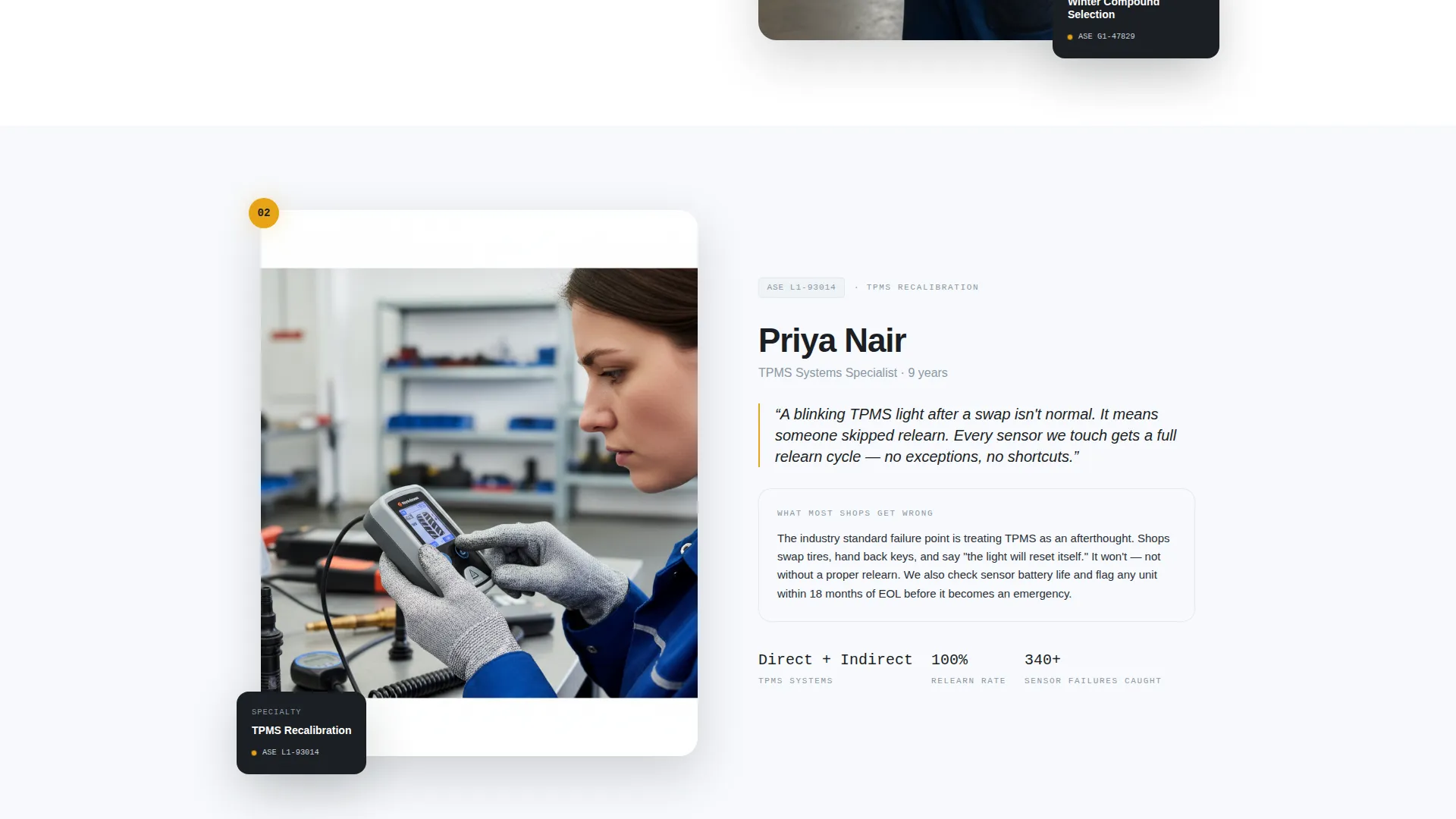 Seasonal Tire Shop Landing Page Template