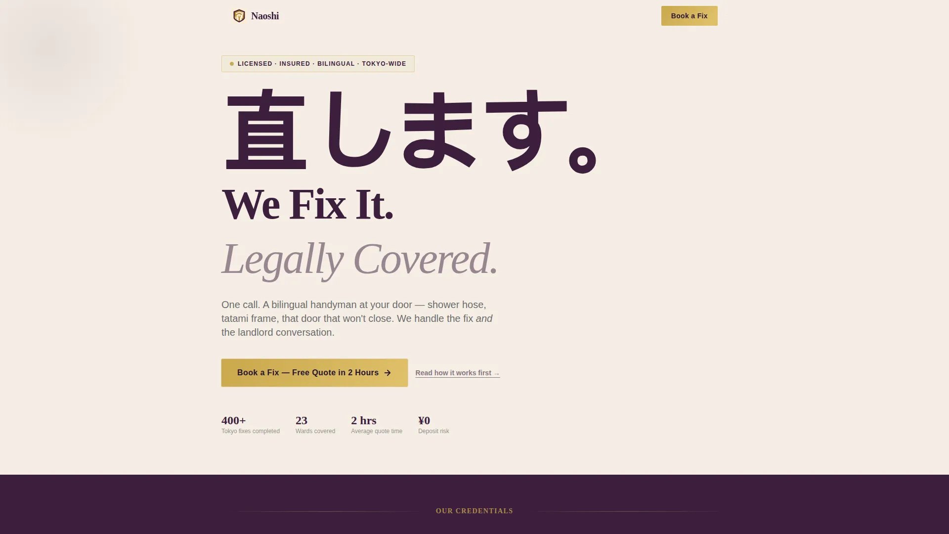 Authoritative Handyman | Free Website Template | Rocket