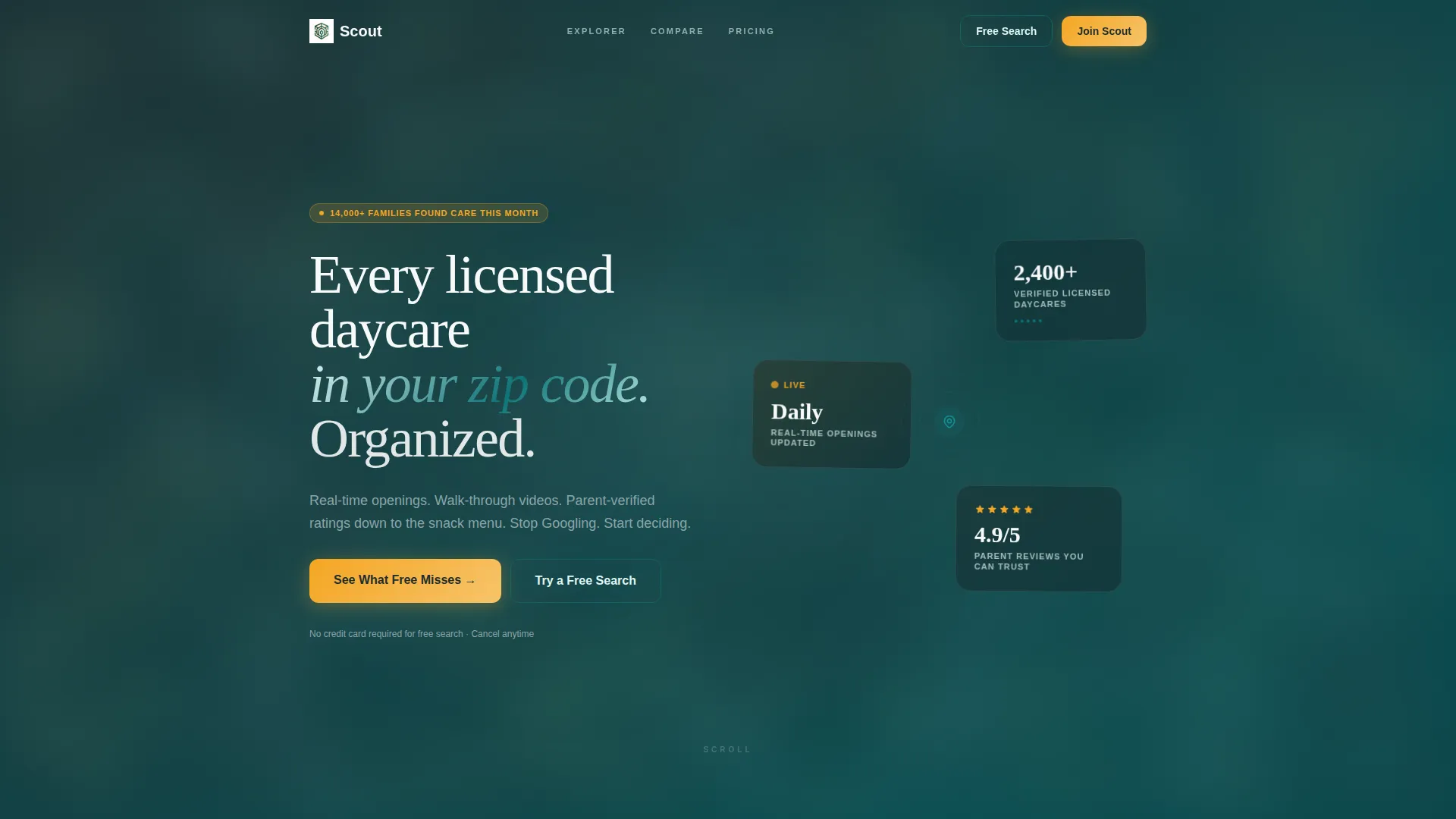 Daycare Membership Landing Page Template