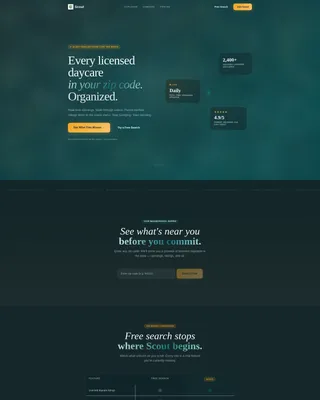 Daycare Membership Landing Page Template
