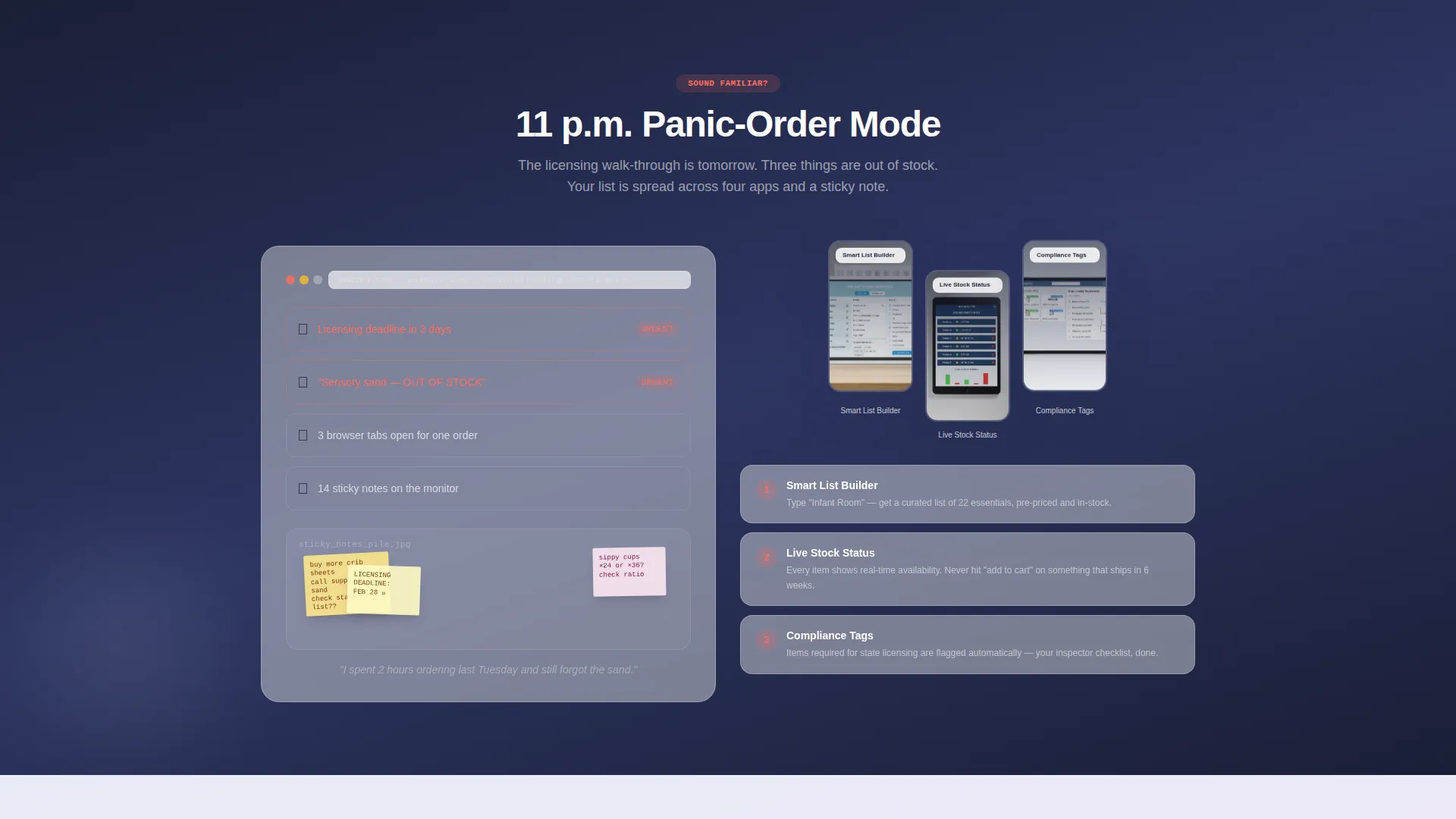 Daycare Online Store Landing Page Template