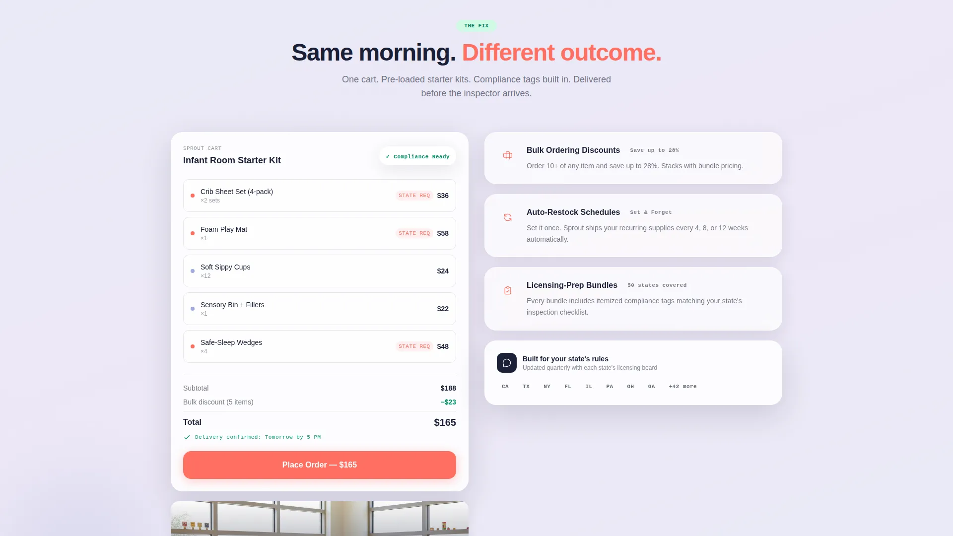 Daycare Online Store Landing Page Template