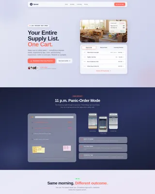 Daycare Online Store Landing Page Template
