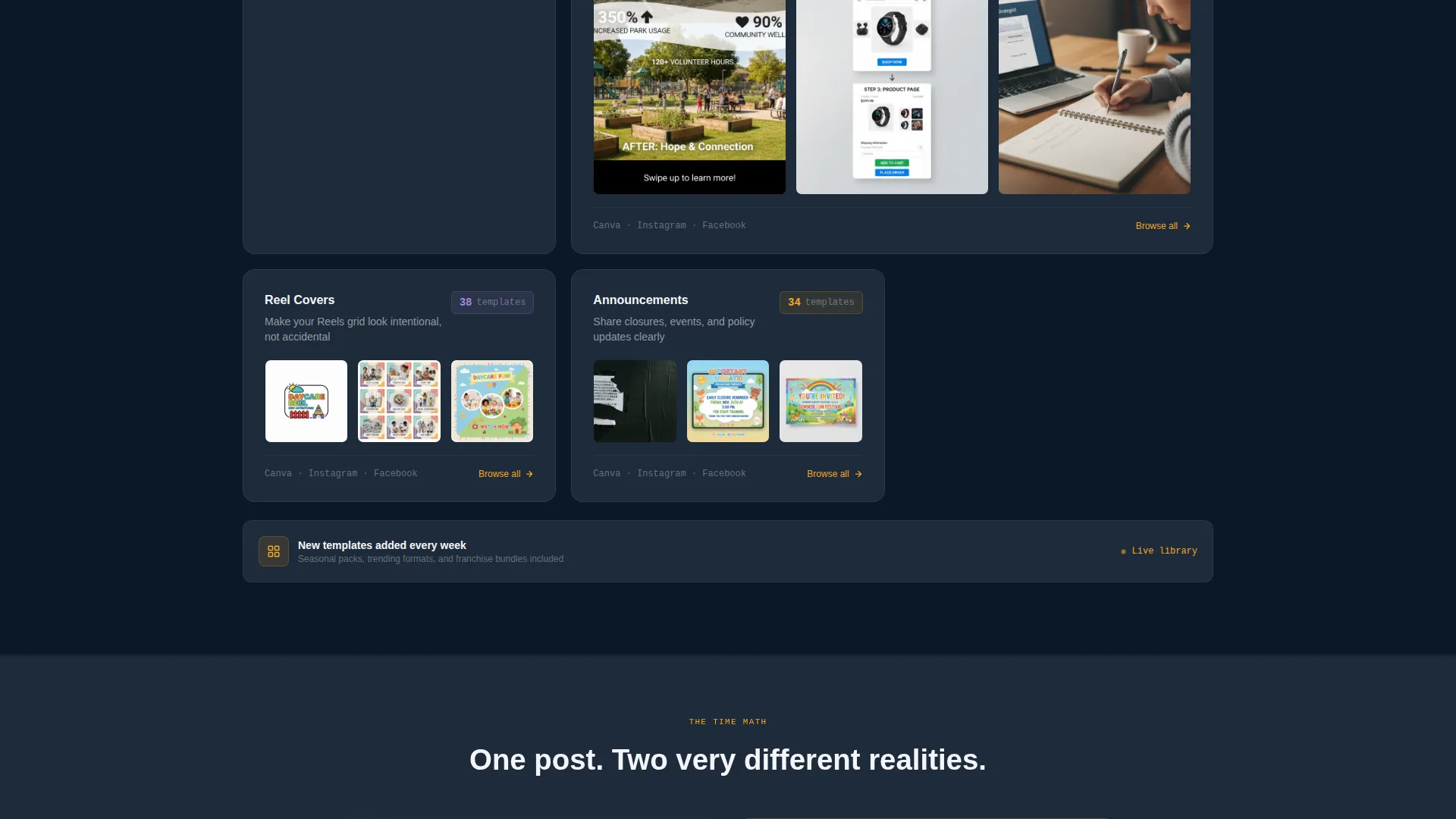 Daycare Social Media Landing Page Template