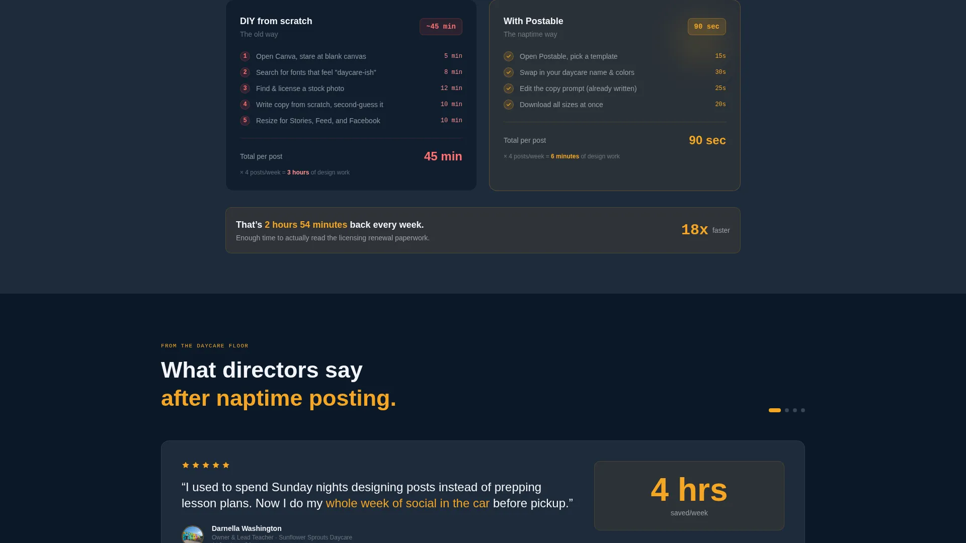Daycare Social Media Landing Page Template