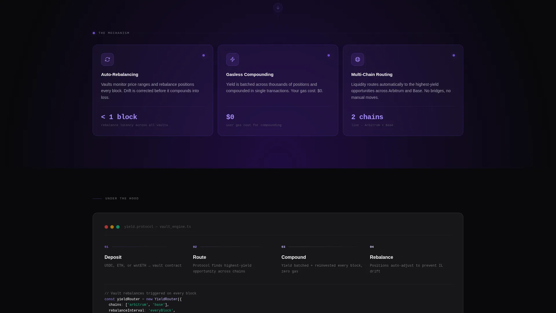 DeFi Protocol Landing Page Template | Tech Glass