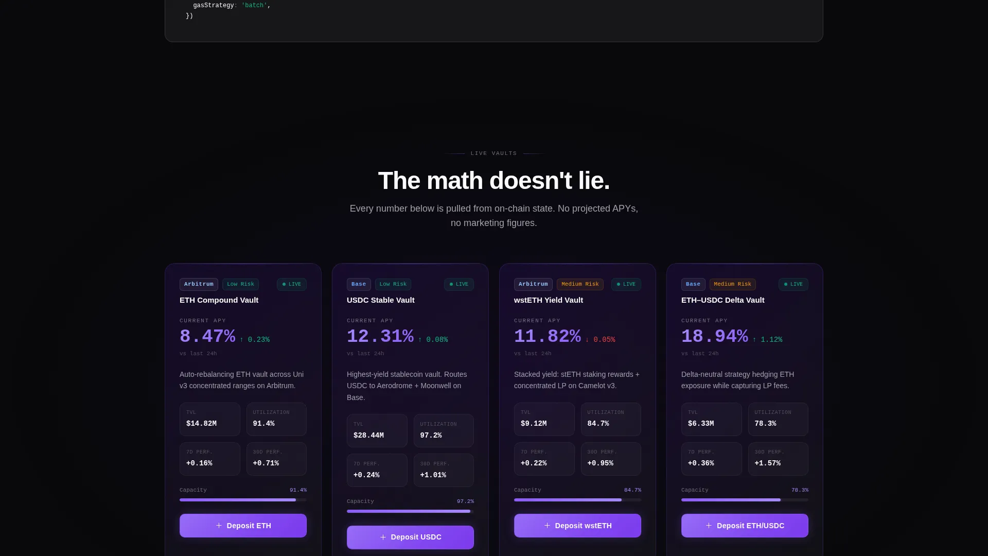 DeFi Protocol Landing Page Template | Tech Glass