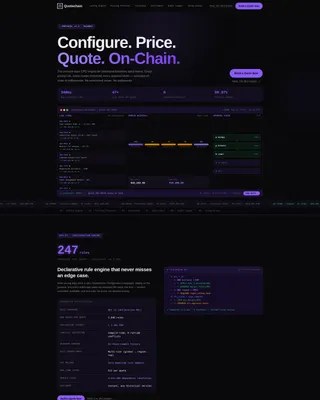 Decentralized CPQ Landing Page Template