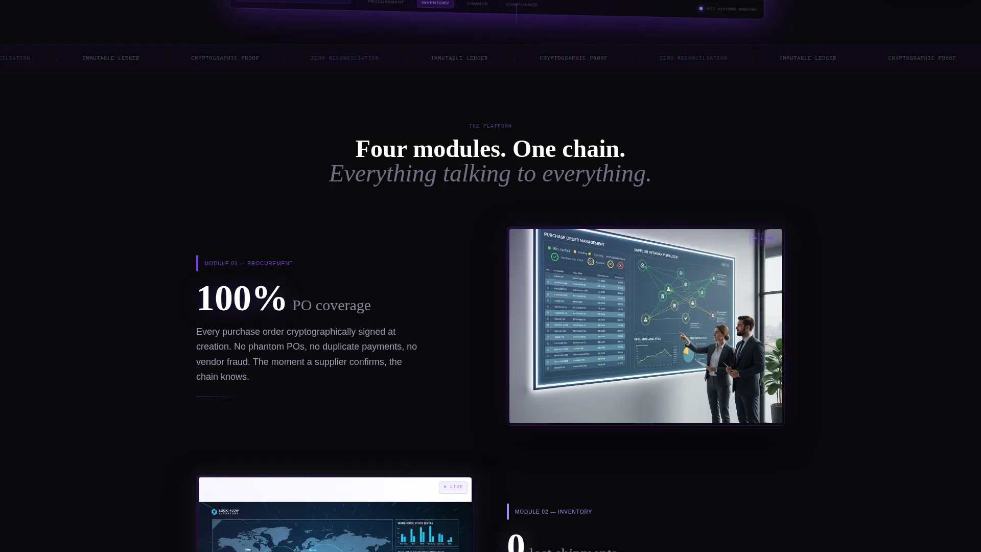 Secure ERP Landing Page Template