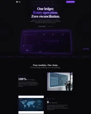 Secure ERP Landing Page Template