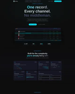 Intelligent PIM Landing Page Template