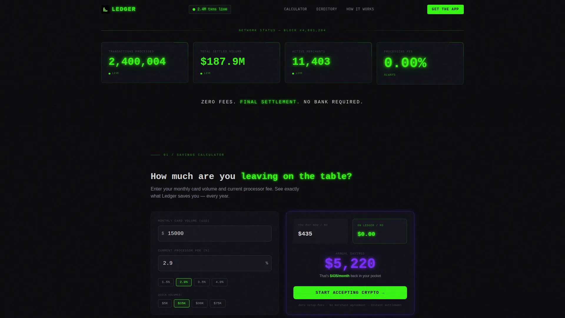 Decentralized POS Landing Page Template