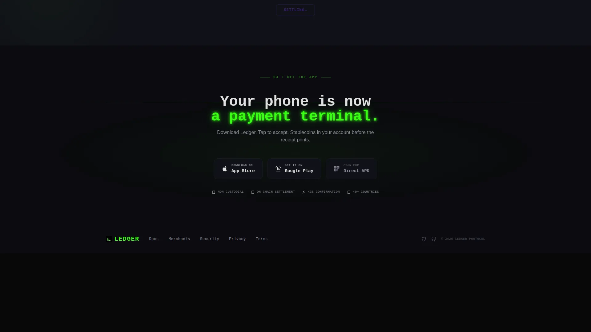 Decentralized POS Landing Page Template