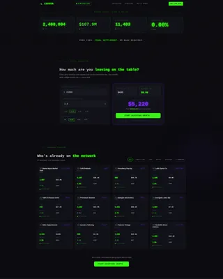 Decentralized POS Landing Page Template