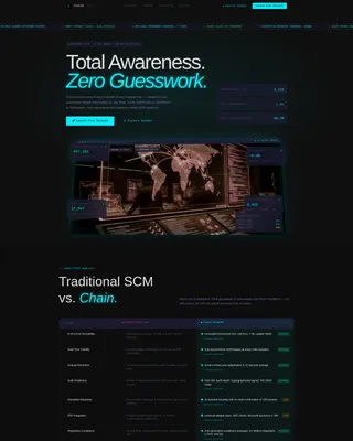 Distributed Ledger Landing Page Template