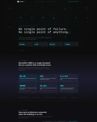 Decentralized WMS Landing Page Template