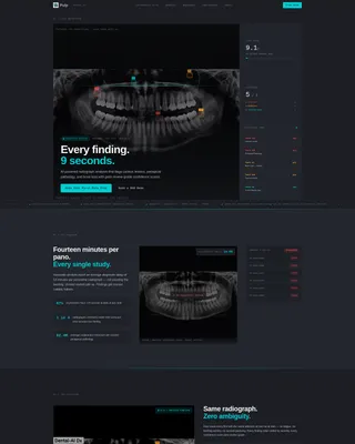 Dental AI Analytics Dashboard Landing Page Template
