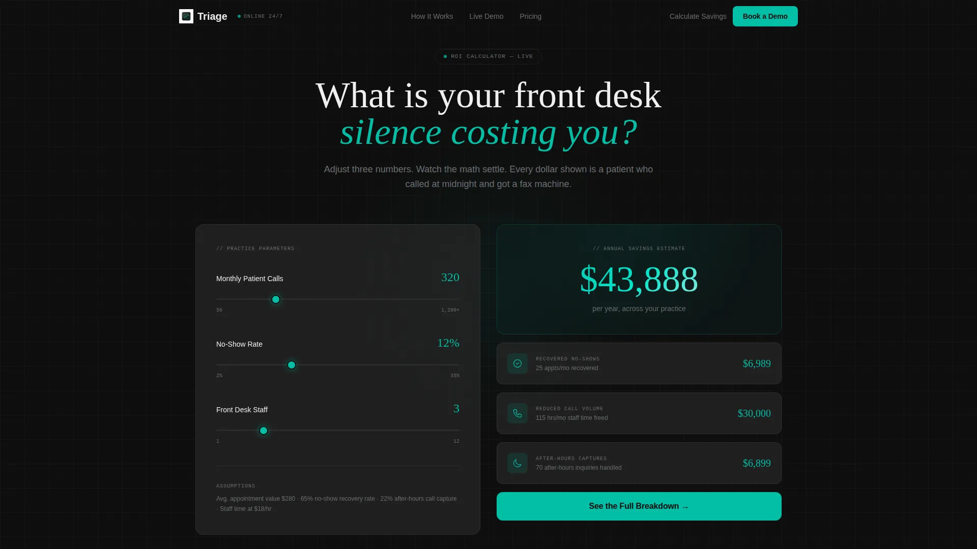 Dental AI Chatbot Landing Page Template