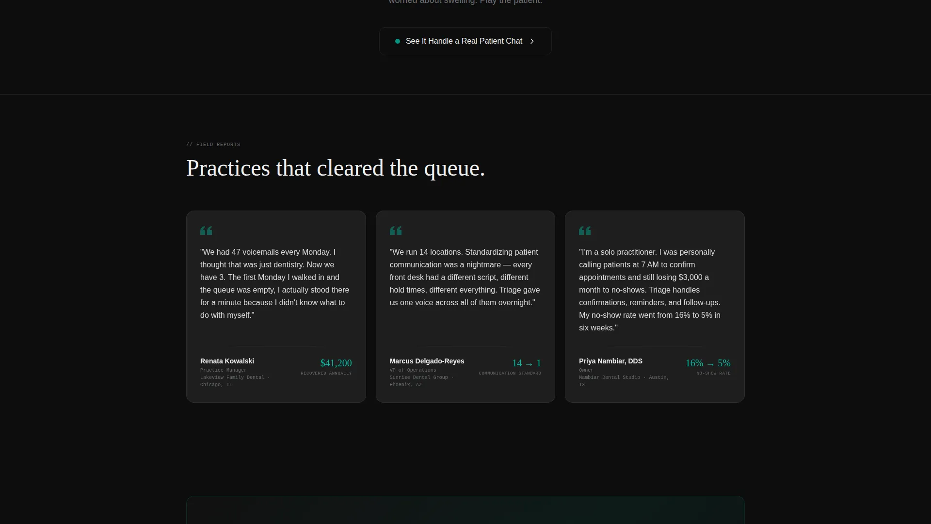 Dental AI Chatbot Landing Page Template