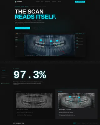 Dental AI Landing Page Template for Imaging Tools
