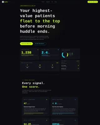 Dental AI Lead Scoring Landing Page Template