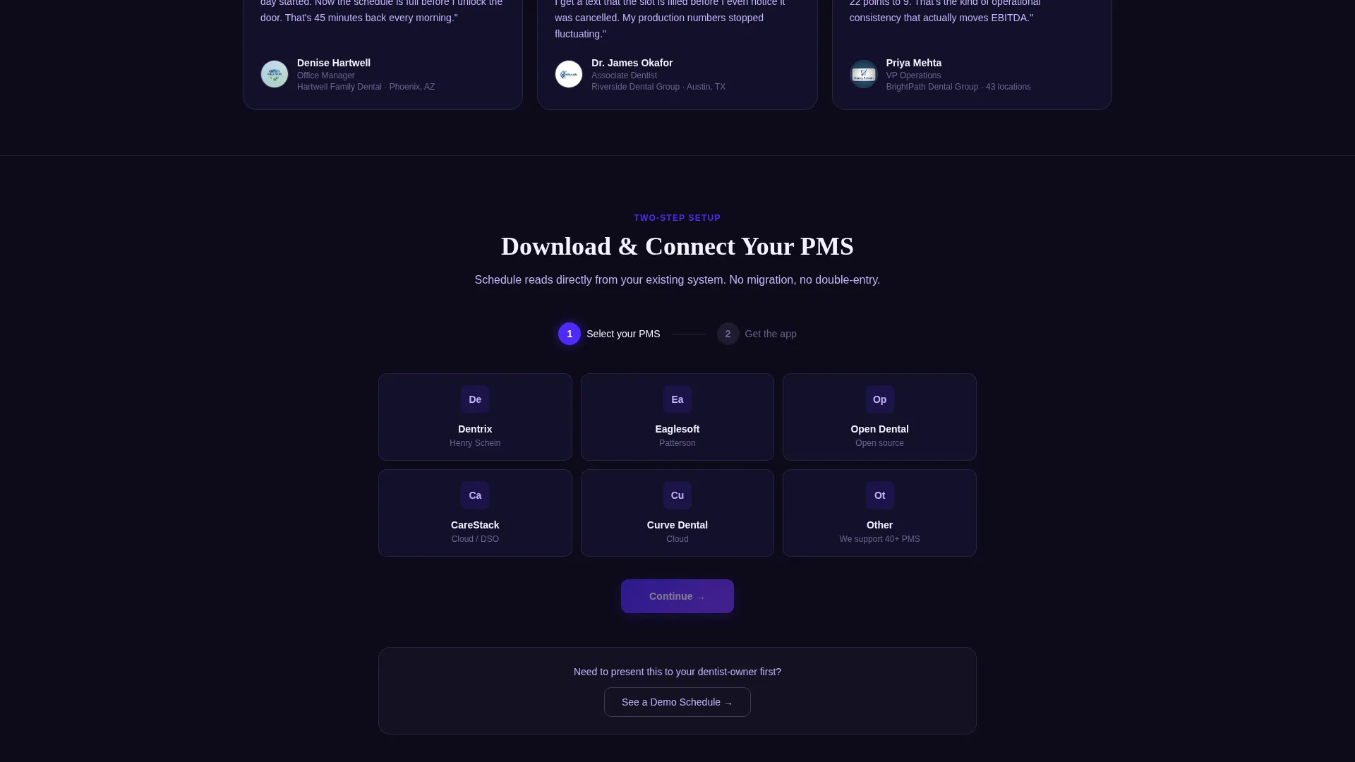 Intelligent Dental Landing Page Template