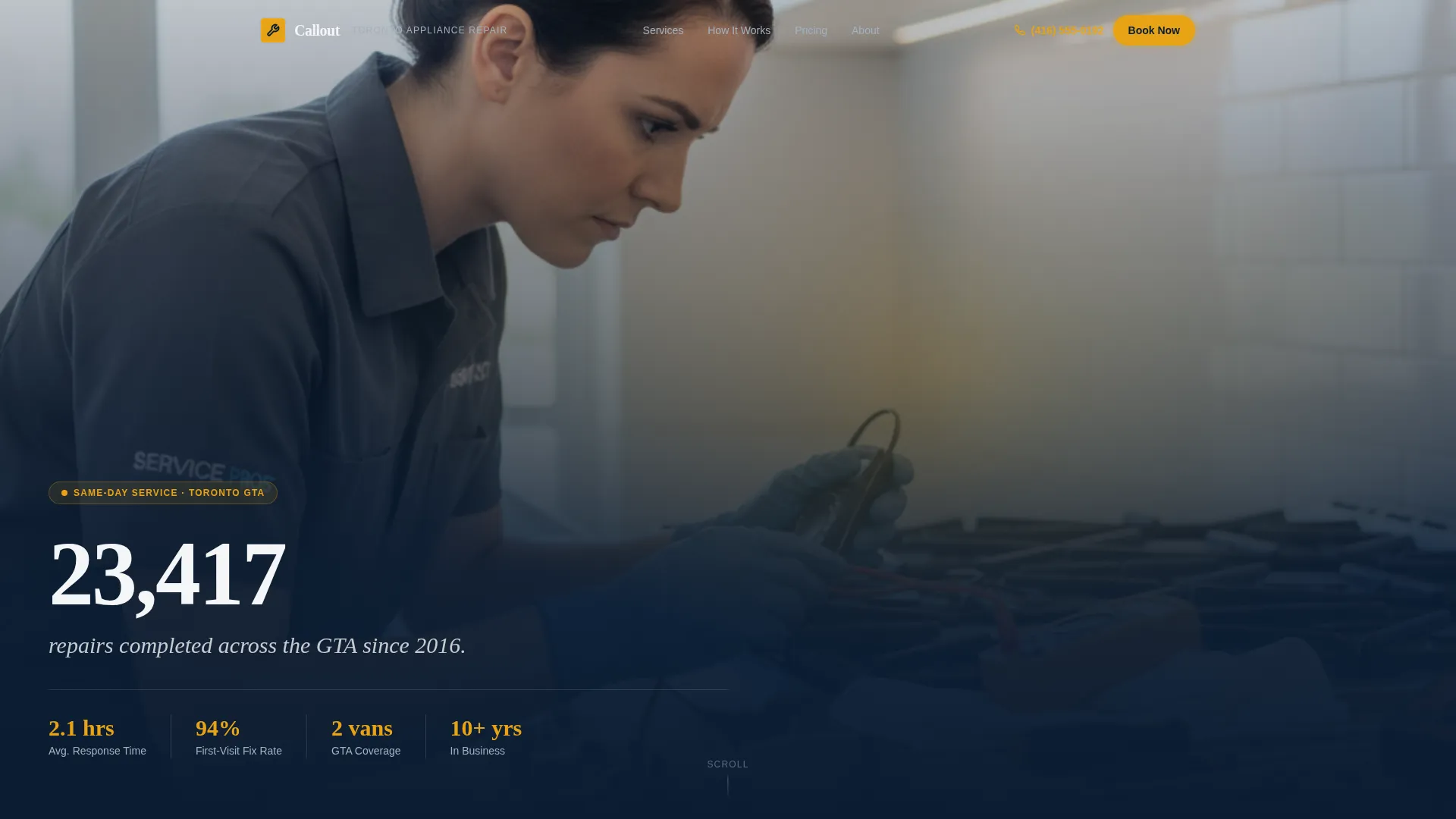 Authoritative Appliance | Free Website Template | Rocket