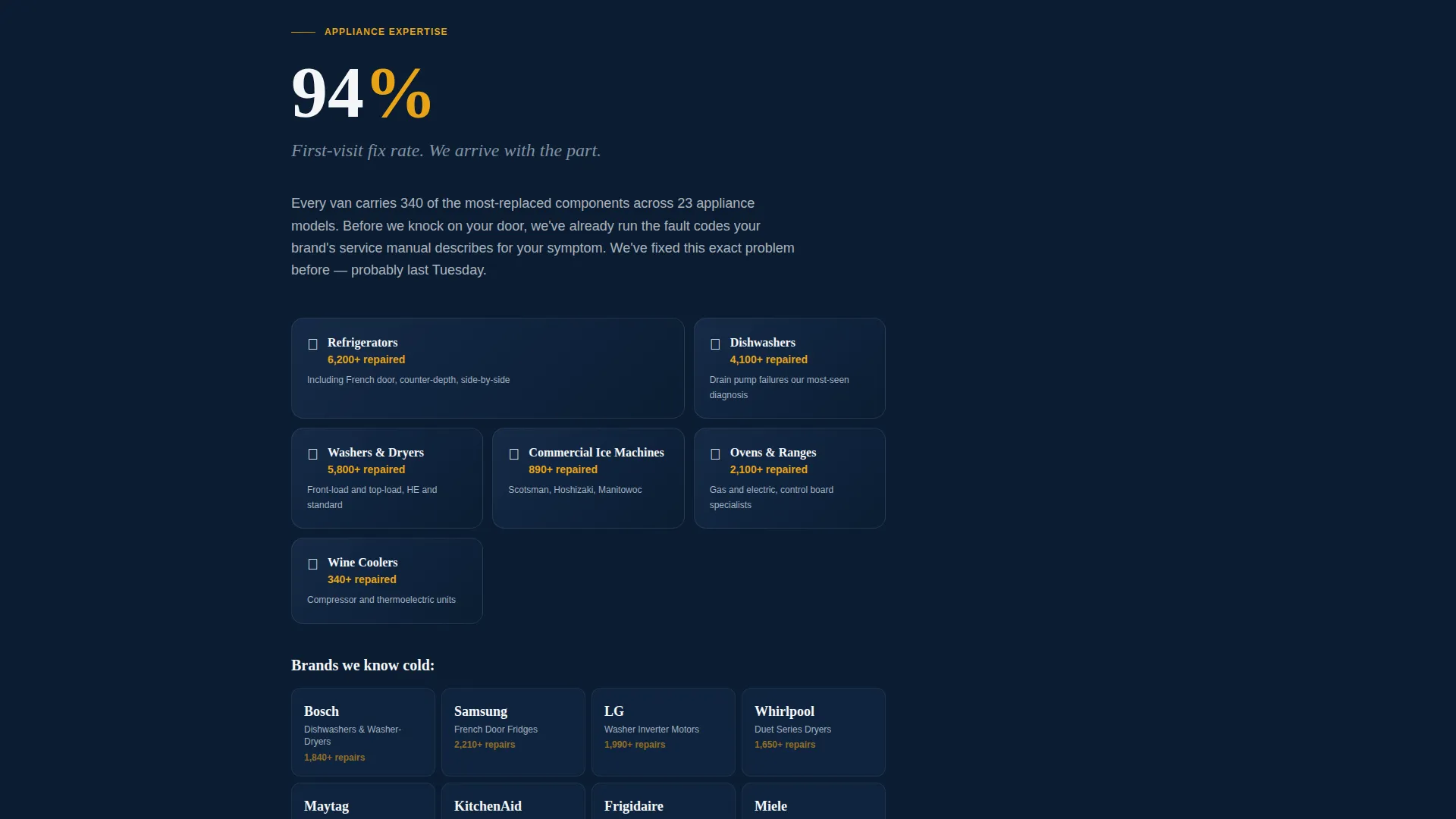 Authoritative Appliance | Free Website Template | Rocket