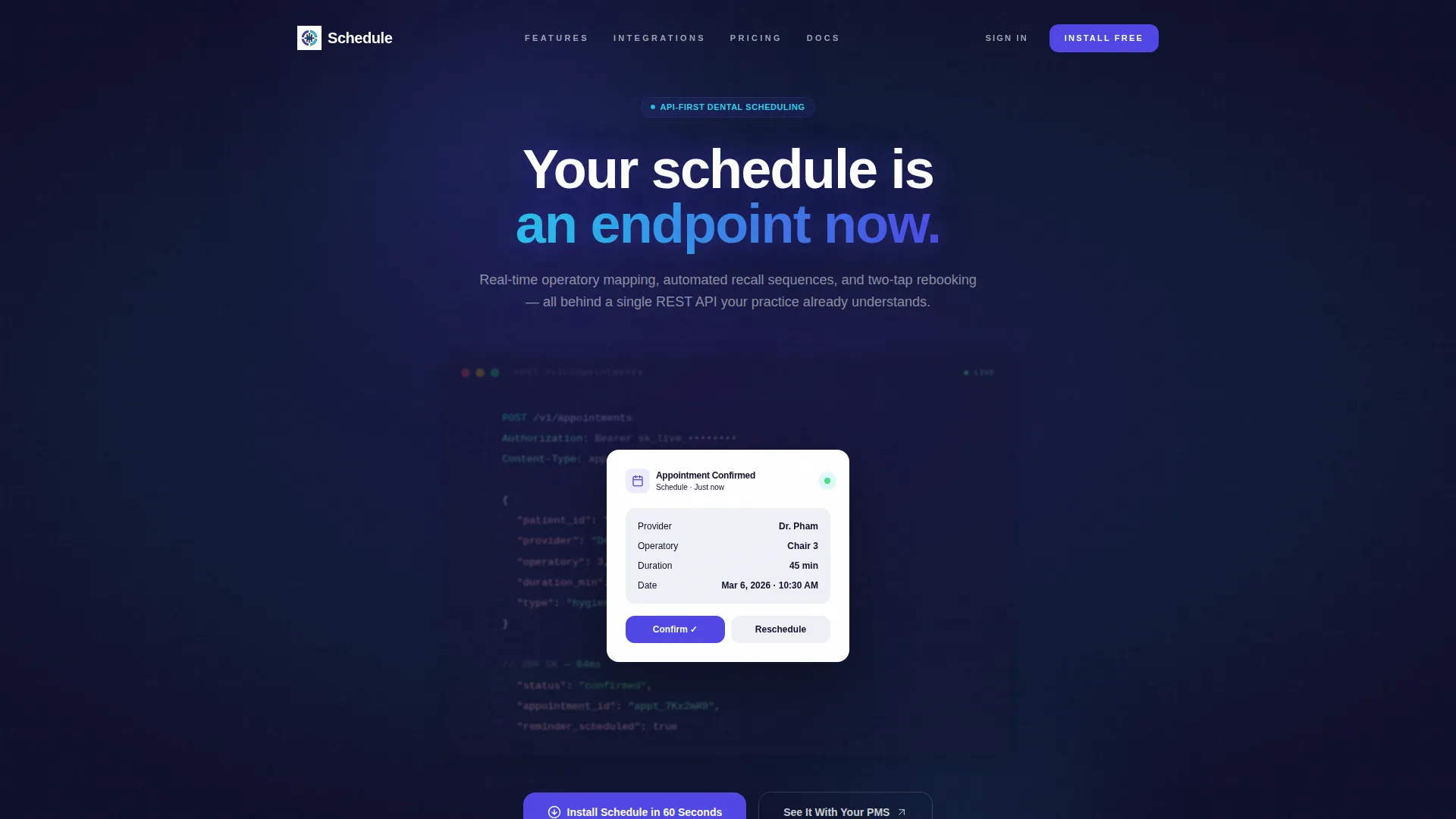 Specialist Dental Software Appointment Booking Website Template