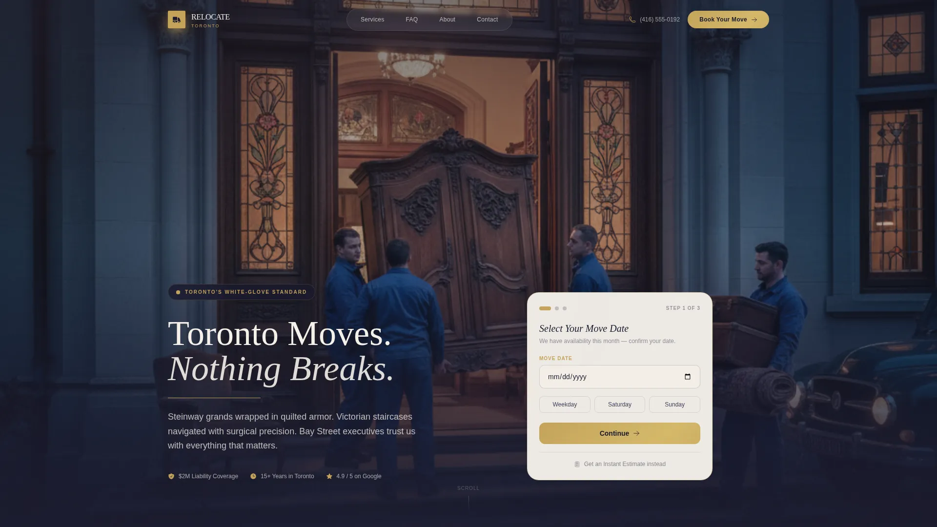 Premium Moving | Free Website Template | Rocket