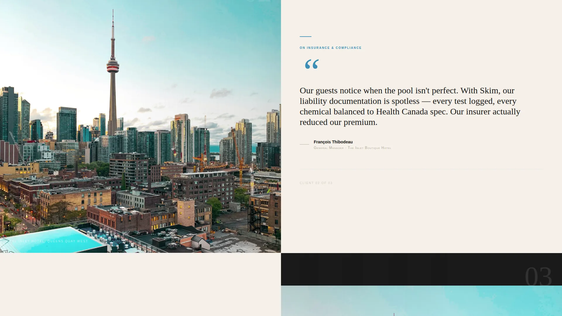 Editorial Poolcleaning | Free Website Template | Rocket