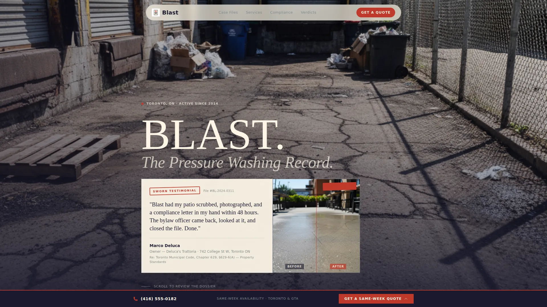 Elite Pressure Washing | Free Website Template | Rocket