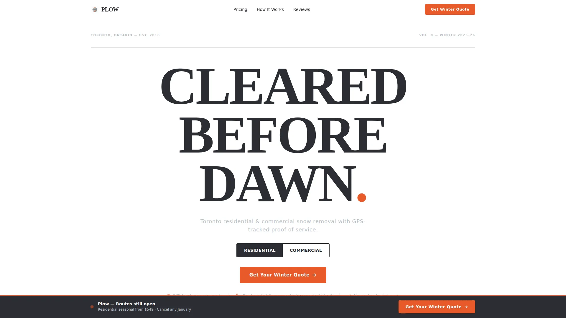 Transparent Snowremoval | Free Website Template | Rocket