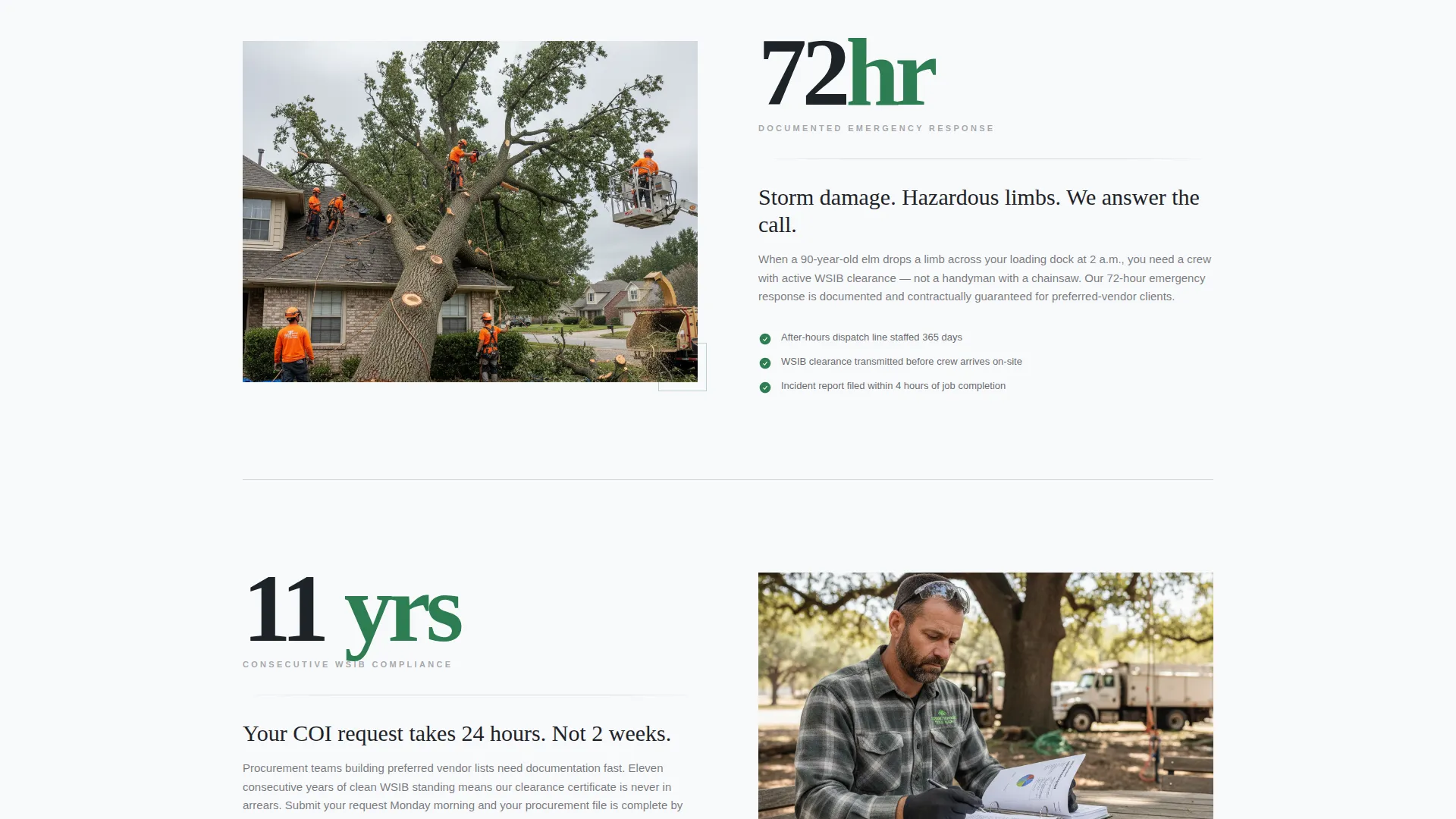 Certified Treeservice | Free Website Template | Rocket