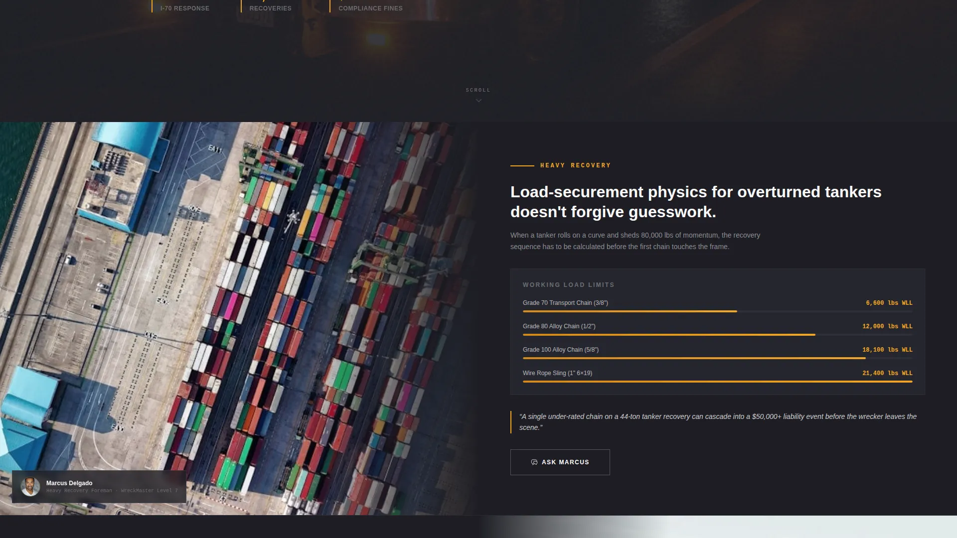 Tow Truck Operator Professional Website Template