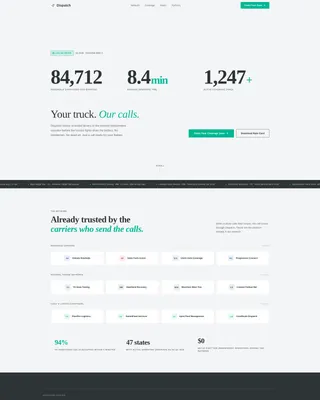Tow Truck Referral Network Landing Page Template