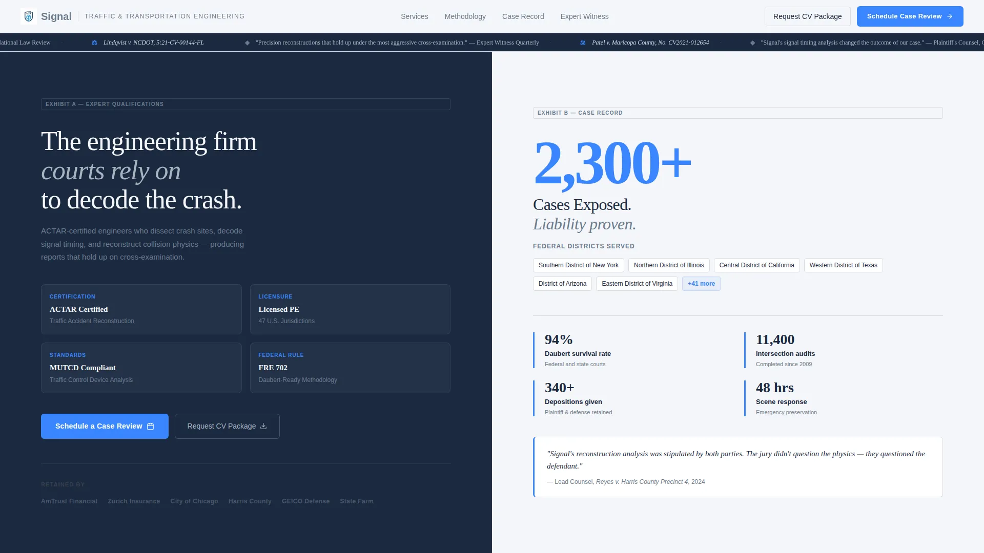 Engineering Consulting Booking Website Template