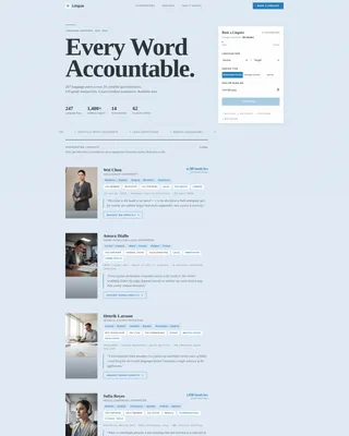 Translator & Interpreter Specialist Booking Website Template
