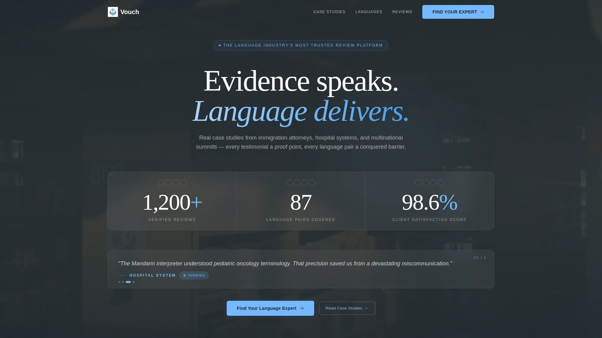 Translator & Interpreter Booking Website Template