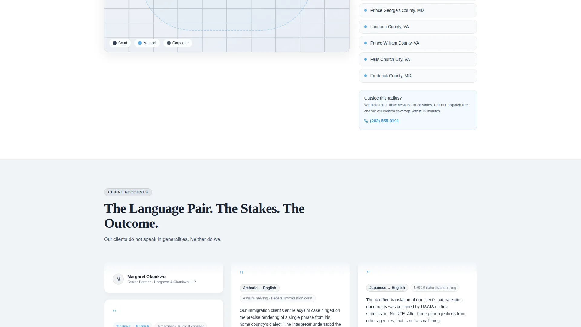 Translator & Interpreter Professional Website Template