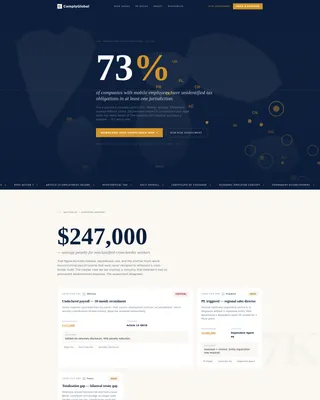 Compliance Consultancy Landing Page Template