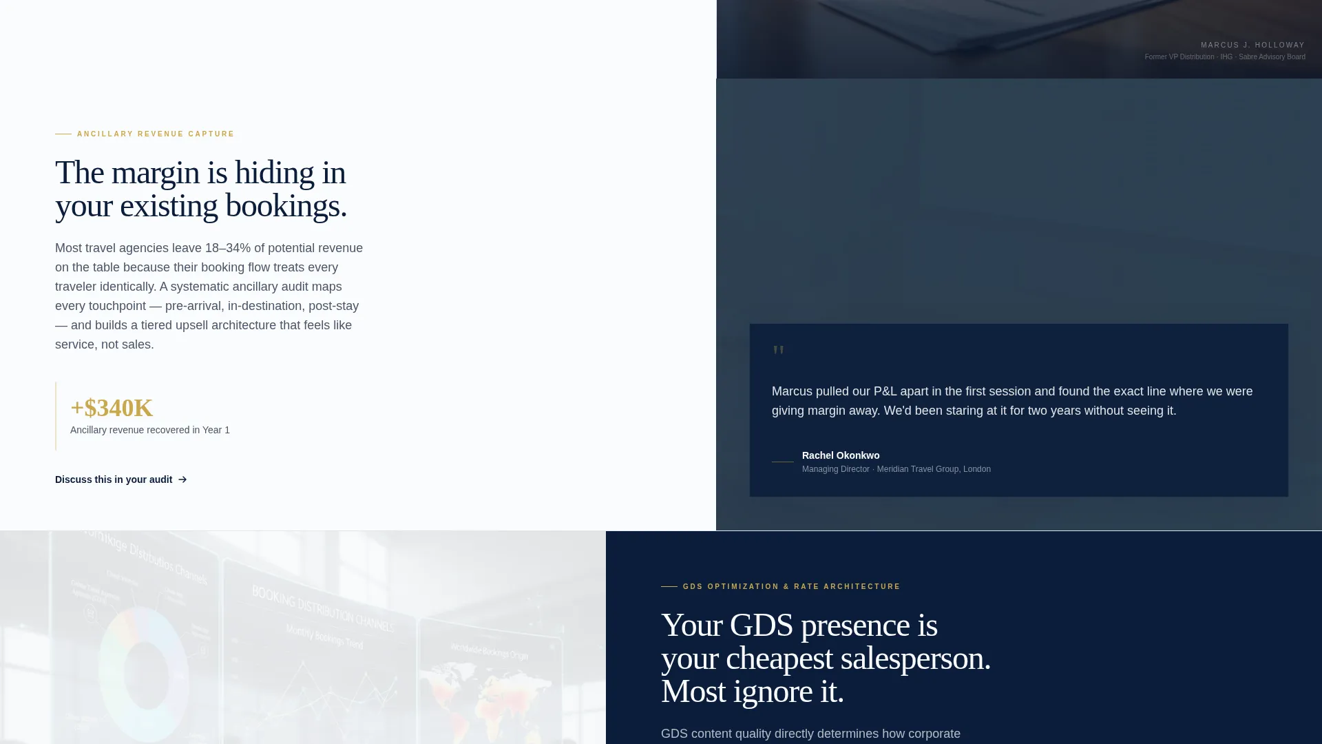 Travel Consulting Specialist Booking Website Template