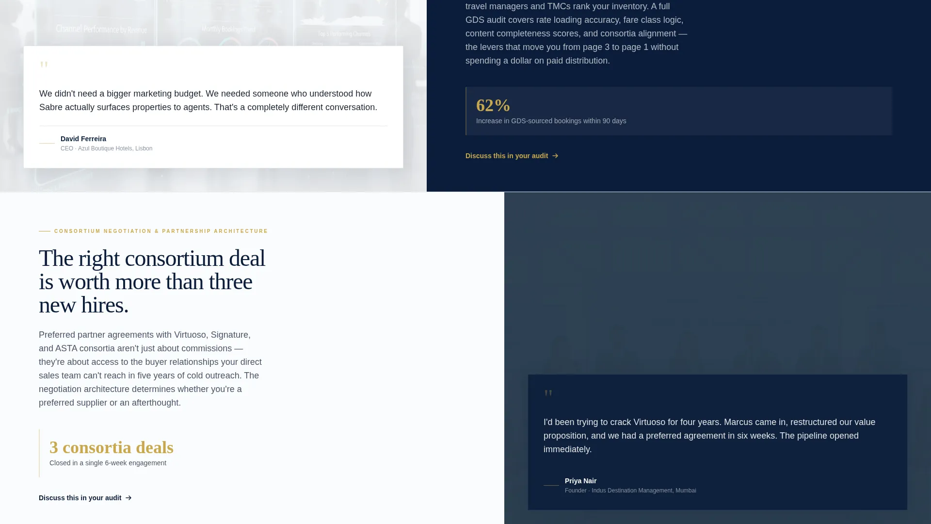 Travel Consulting Specialist Booking Website Template