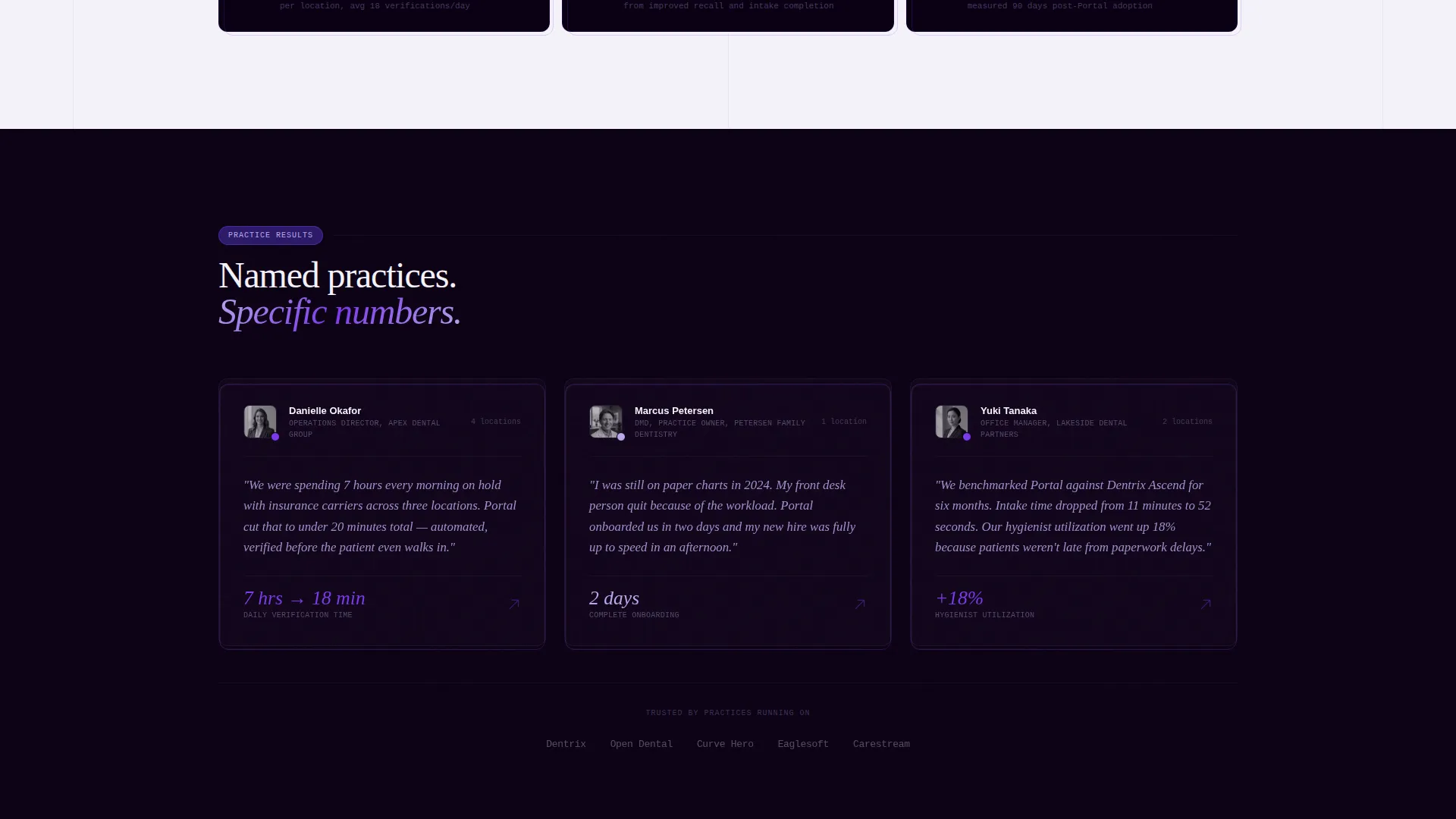 Dental Customer Portal Landing Page Template
